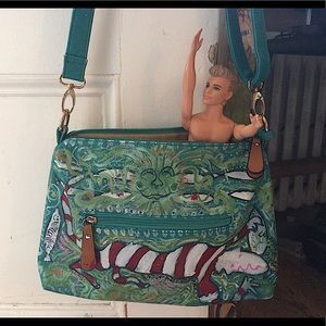 HAND PAINTED HANDBAG!
